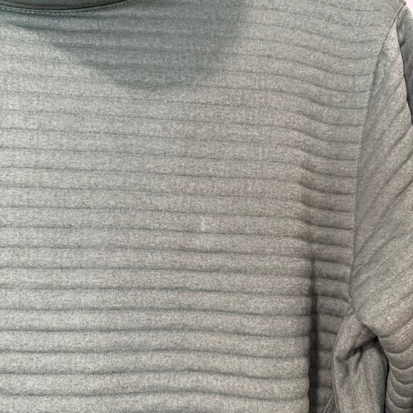 L.L. Bean Women's Airlight Pullover Funnelneck Stripe Green Small - Picture 3 of 8